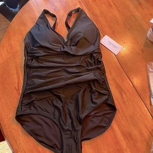 Brand new Swimsuits for All black swimsuit. Size 12